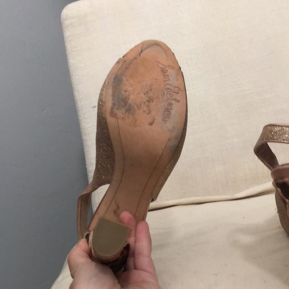 Sam Edelman Leopard and Glitter Heels Size 6 - Picture 5 of 7